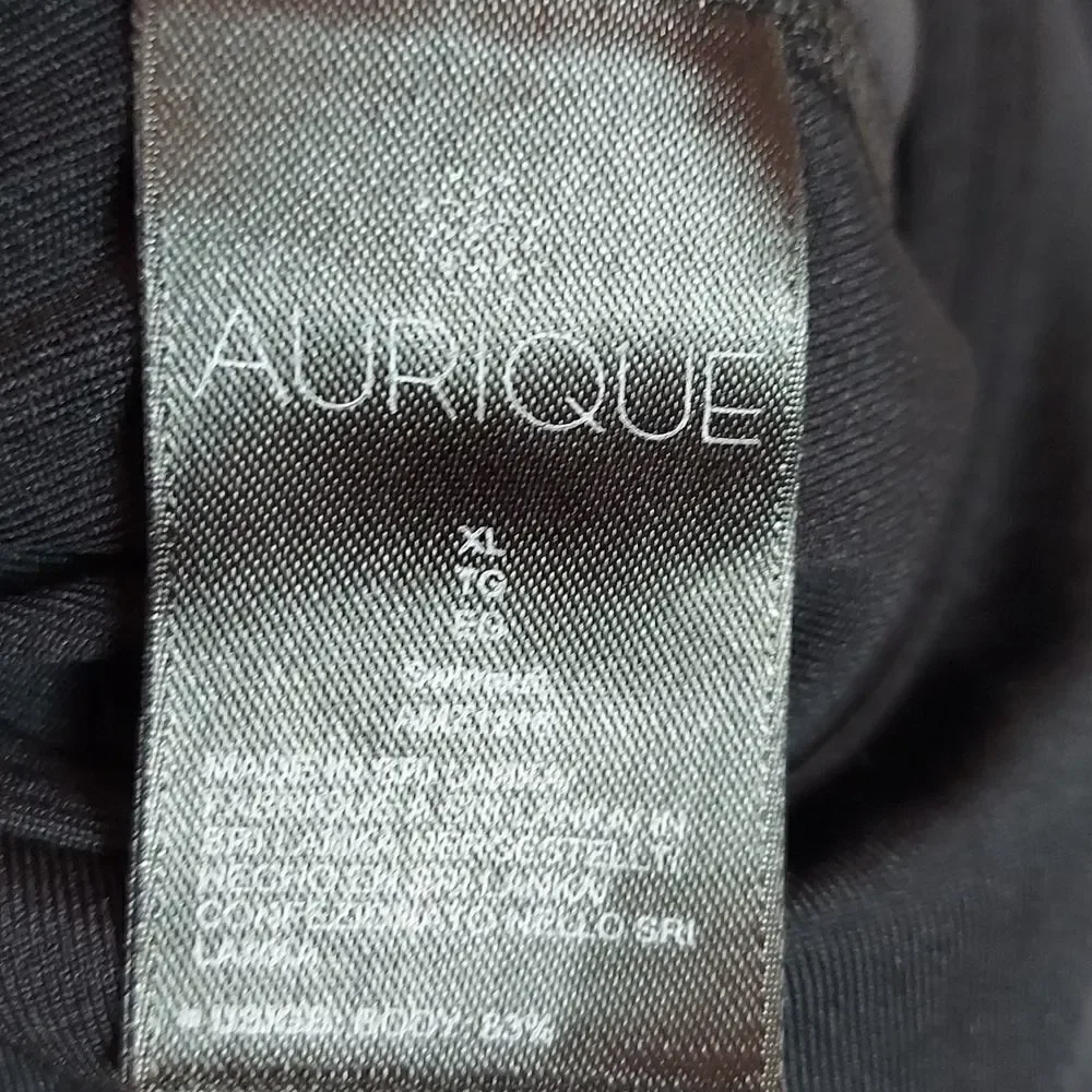Aurique Racerback Black One-Piece Swimsuit Sz XL